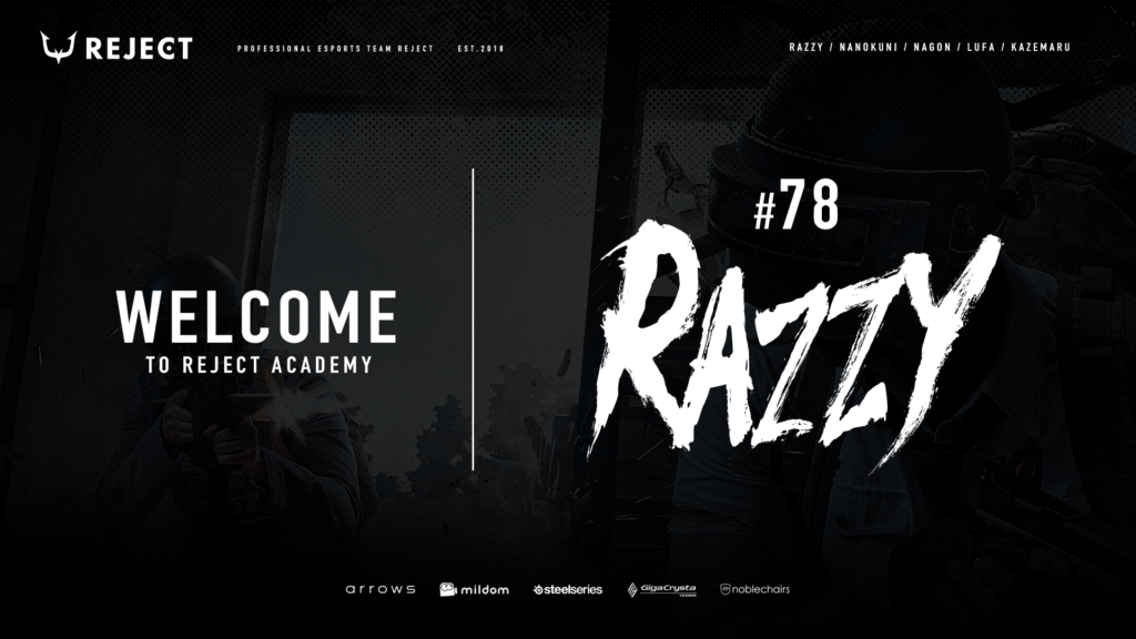 【ACADEMY】Razzy選手加入のお知らせ