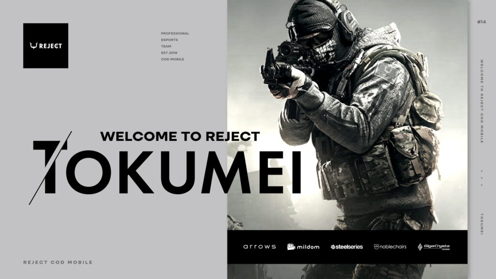 【CoD MOBILE】Tokumei選手加入のお知らせ
