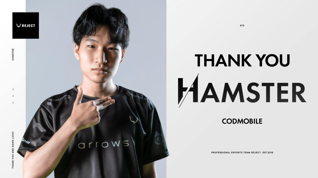 【STREAMER】Cs7hamsterの契約満了による脱退のお知らせ