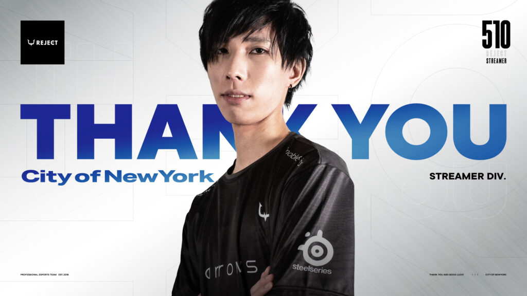 【STREAMER】City of NewYorkの契約満了による脱退のお知らせ