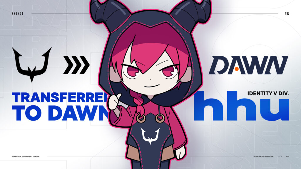 【第五人格/Identity V】hhu選手移籍のお知らせ