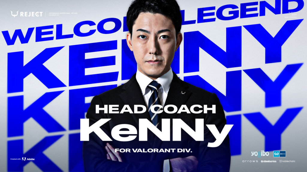 【VALORANT】KeNNy（南 慶紀）氏、ヘッドコーチ就任のお知らせ