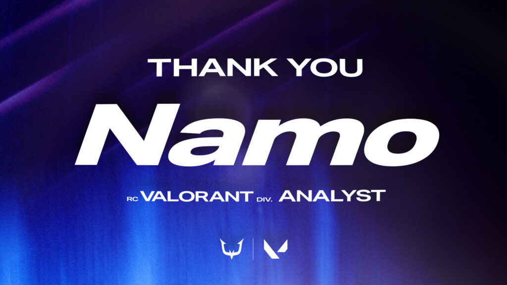 【VALORANT】アナリスト Namo契約満了のお知らせ