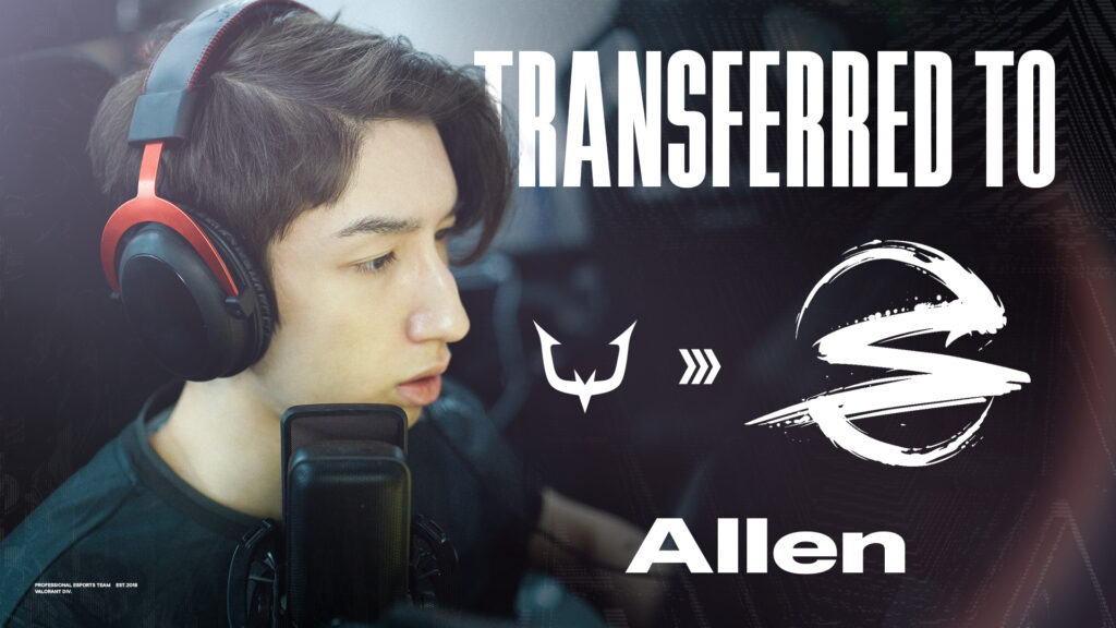 【VALORANT】Allen選手 移籍のお知らせ