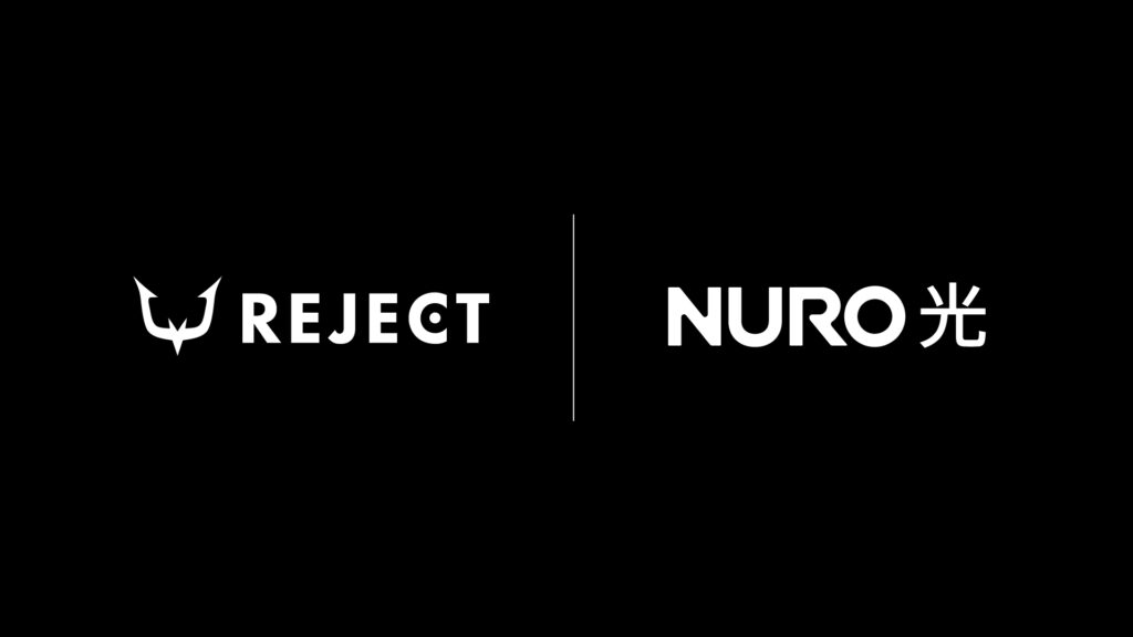 プロeスポーツチームの「REJECT」、　ソニーネットワークコミュニケーションズ株式会社が提供する「NURO 光」ブランドとスポンサーシップ契約を締結￼