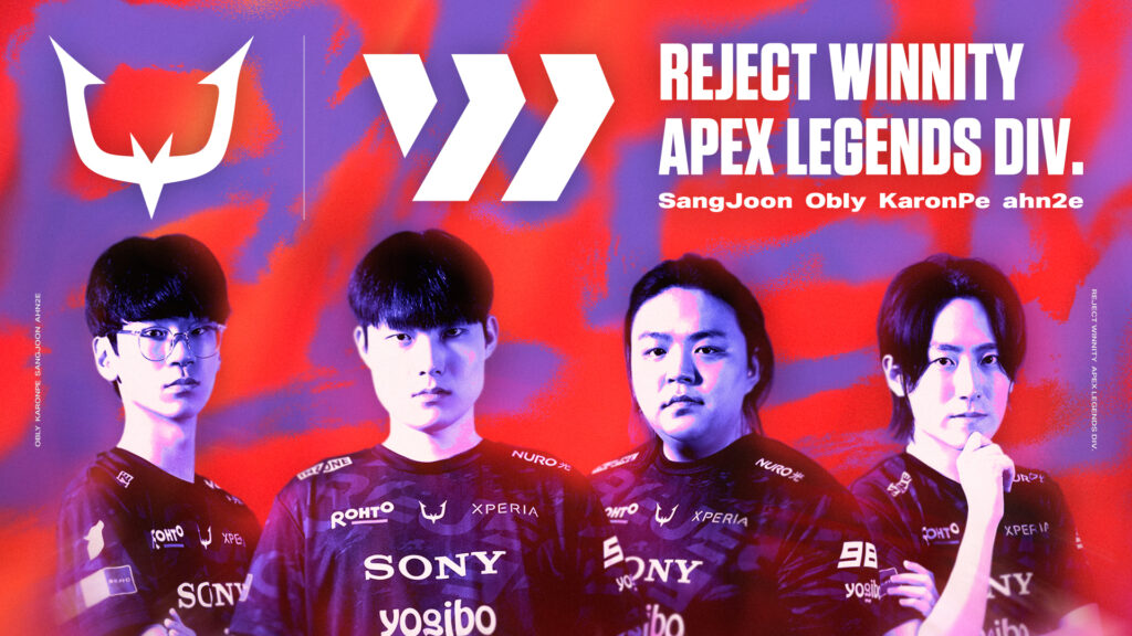 「REJECT WINNITY」としてApex Legends部門発足。そしてApex Legends Global Series に参戦決定！