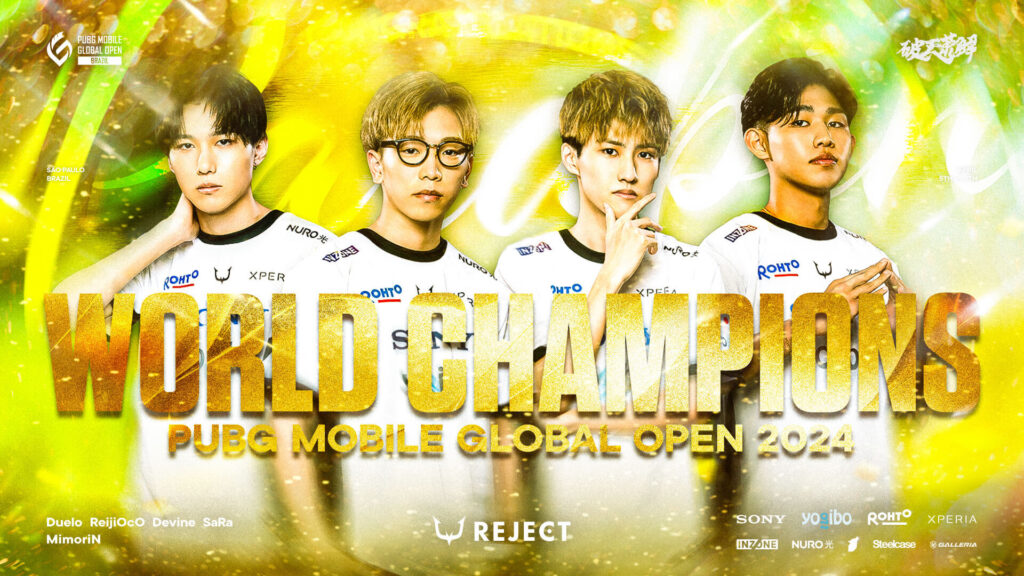 【快挙達成】PUBG MOBILE部門が世界大会「PUBG MOBILE GLOBAL OPEN 2024」で優勝！日本初の世界大会優勝を成し遂げる！