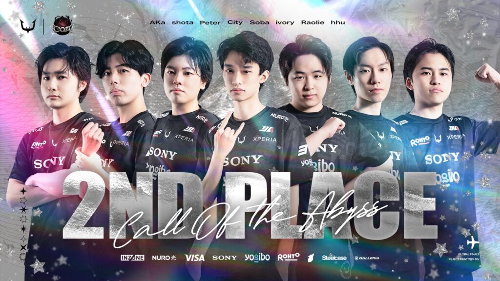 IdentityV 第五人格部門が中国開催の世界大会『Call of the Abyss Ⅶ』ワールド決勝戦で準優勝！