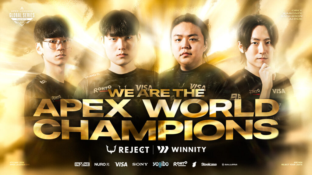 Apex Legends部門が「Apex Legends Global Series Year4 Split1 Playoffs」で優勝！世界一に輝く！