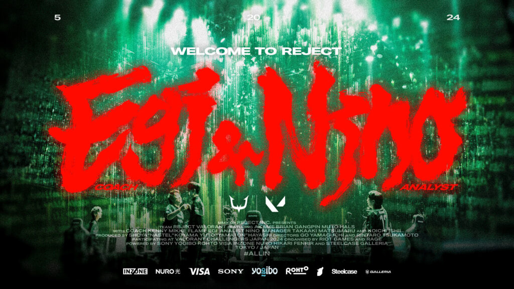 【VALORANT】Egiコーチ・Ninoアナリスト加入のお知らせ