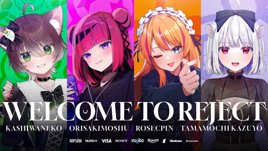 【STREAMER】ろぜっくぴん、折咲もしゅ、玉餅かずよ、かしわねこ 加入のお知らせ