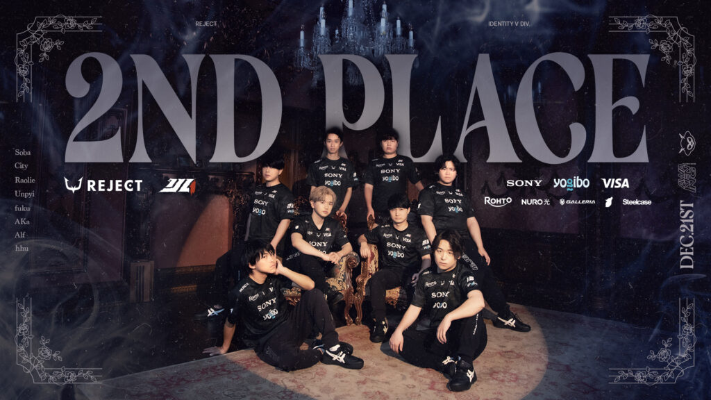 【IdentityV部門】「2025秋季IJL決勝戦」にて準優勝　世界大会『Call of the Abyss VIII』へ向けて再始動
