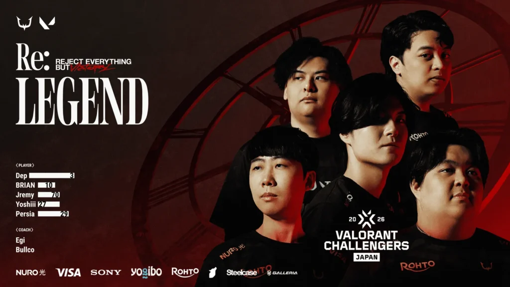 【VALORANT部門】『VALORANT Challengers Japan 2026 Split 2 Advance Stage』新ロスター発表のお知らせ